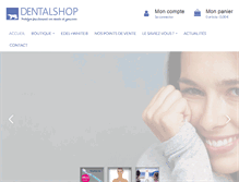 Tablet Screenshot of dentalshop.fr